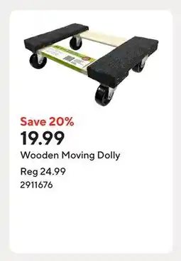 Staples Wooden Moving Dolly offer