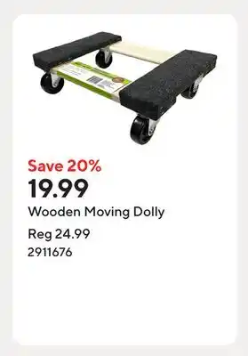 Staples Wooden Moving Dolly offer