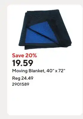 Staples Moving Blanket, 40 x 72 offer