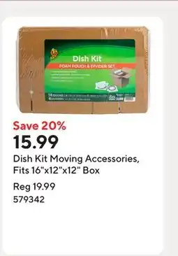 Staples Dish Kit Moving Accessories, Fits 16x12x12 Box offer
