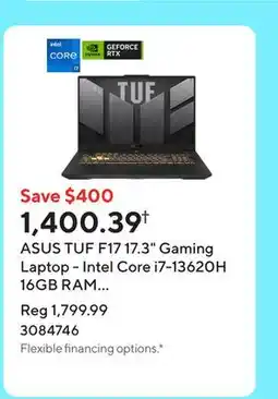 Staples ASUS TUF F17 17.3 Gaming Laptop - Intel Core i7-13620H 16GB RAM 1TB SSD Win 11 Home offer