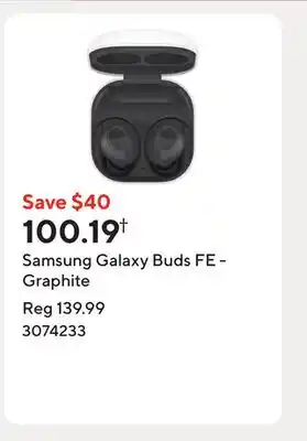 Staples Samsung Galaxy Buds FE - Graphite offer