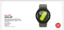 Staples Samsung Galaxy Watch7 Bluetooth Smartwatch - 44mm - Forest Green offer