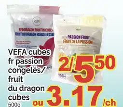 T&T Supermarket VEFA CUBES FR CONGELÉS/FRUIT DU DRAGON CUBES, 500G offer