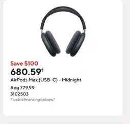 Staples AirPods Max (USB-C) - Midnight offer