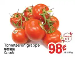 T&T Supermarket TOMATES EN GRAPPE offer