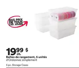 Michaels Boîtes de rangement, 5 unités d'Ordonnez simplement offer