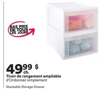 Michaels Tiroir de rangement empilable d'Ordonnez simplement offer