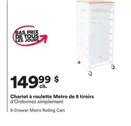 Michaels Chariot à roulette Metro de 8 tiroirs offer