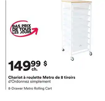 Michaels Chariot à roulette Metro de 8 tiroirs offer