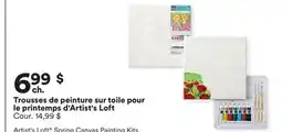 Michaels Trousses de peinture sur toile pour le printemps d'Artist's Loft offer