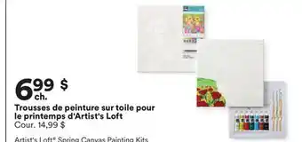 Michaels Trousses de peinture sur toile pour le printemps d'Artist's Loft offer