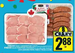 Food Basics Fresh Pork Combination Chops or Sausages offer
