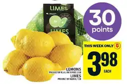 Food Basics Lemons or Limes offer