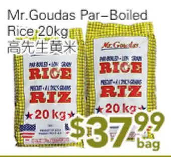 Ample Food Market Mr. Goudas Par-Boiled Rice offer