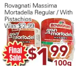 Ample Food Market Rovagnati Massima Mortadella Regular with Pistachios offer