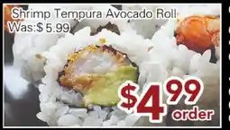 Ample Food Market Shrimp Tempura Avocado Roll offer