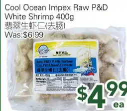 Ample Food Market Cool Ocean Impex Raw P&D White Shrimp offer