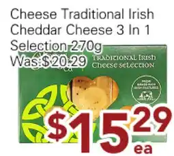 Ample Food Market Cheese Traditional Irish Cheddar Cheese 3 in 1 Selection offer