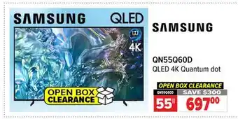 2001 Audio Video SAMSUNG 55 QLED 4K Quantum dot offer