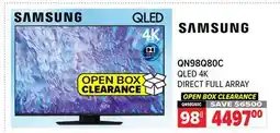 2001 Audio Video SAMSUNG 98 QLED 4K DIRECT FULL ARRAY offer