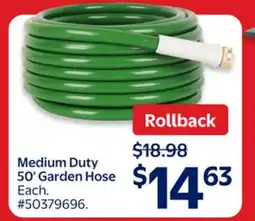Walmart Medium Duty 50' Garden Hose offer