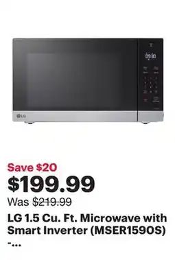 Best Buy LG 1.5 Cu. Ft. Microwave with Smart Inverter (MSER1590S) - Stainless Steel offer
