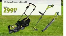 Home Hardware 40V Mower, Trimmer & Blower Combo Kit offer