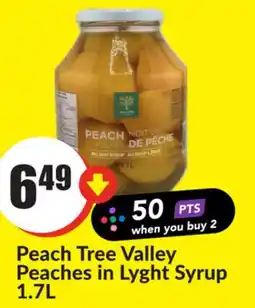 Chalo FreshCo Peach Tree Valley Peaches in Lyght Syrup 1.7 L offer