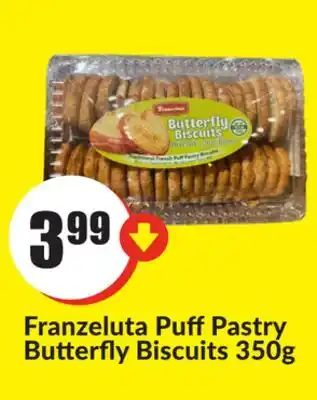Chalo FreshCo Franzeluta Puff Pastry Butterfly Biscuit 350 g offer