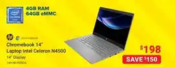 Visions Electronics HP Chromebook 14 Laptop Intel Celeron N4500 offer