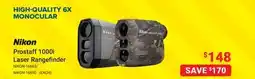 Visions Electronics Nikon Prostaff 1000i Laser Rangefinder offer
