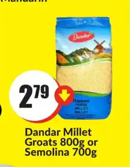 FreshCo Dandar Millet Groats 800 g or Semolina 700 g offer