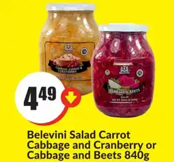 FreshCo Belevini Salad Carrot Cabbage and Cranberry or Cabbage and Beets 840 g offer