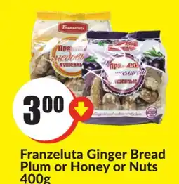 FreshCo Franzeluta Ginger Bread Plum or Honey or Nuts 400 g offer