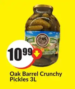 FreshCo Oak Barrel Crunchy Pickles 3L offer