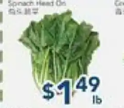 Oceans Fresh Food Market Greens offer