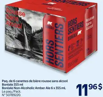 Walmart Boreale Non-Alcoholic Amber Ale 6 x 355 mL offer