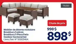 Walmart Brookbury 5-Piece Patio Outdoor Sectional Set offer