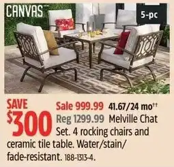 Canadian Tire CANVAS Melville Chat Set offer