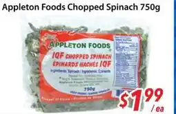 Bestco Food Mart Appleton Foods Chopped Spinach offer
