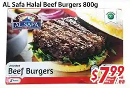 Bestco Food Mart AL Safa Halal Beef Burgers offer