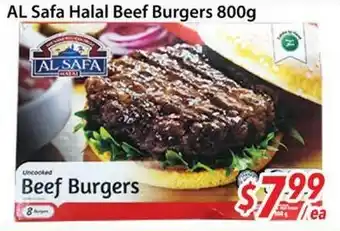 Bestco Food Mart AL Safa Halal Beef Burgers offer