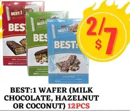 Al-Salam Supermarket Best 1 wafer (milk chocolate, hazelnut or coconut) offer