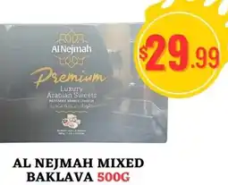 Al-Salam Supermarket Al nejmah mixed baklava offer