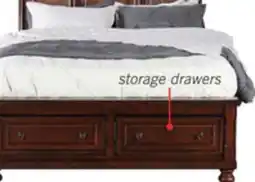The Brick Chelsea Platform Storage Bed with Headboard & Frame, Cherry Brown - Queen Size offer