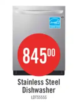 The Brick LG 24 46 dBA Built-In Top-Control Smart Dishwasher with QuadWash - Smudge Proof Stainless Steel -  offer