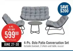 The Brick Oslo 4-Piece Patio Set offer