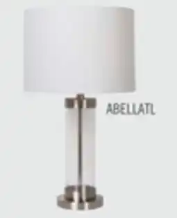 The Brick Abella 24 Brushed Steel Table Lamp with USB Charging offer