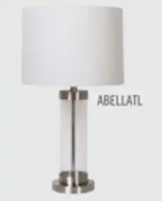 The Brick Abella 24 Brushed Steel Table Lamp with USB Charging offer